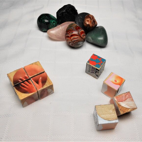 No. 4 Mini 10-sided puzzle with 8 collages pieces - Picture 1 of 4